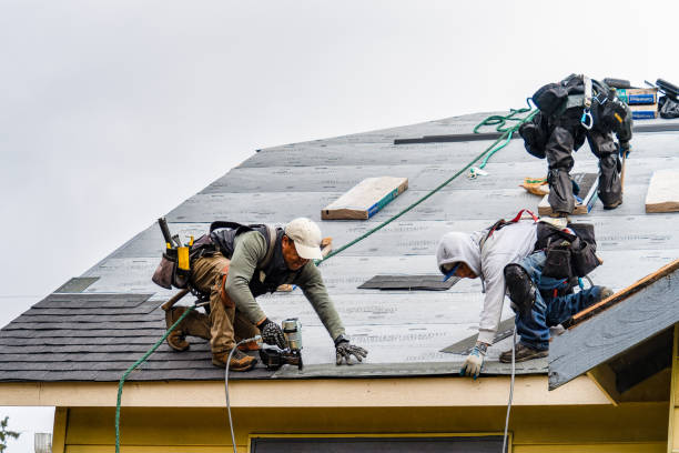 Professional Roofing technician working in Warminster, PA